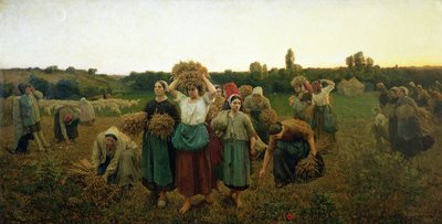 Calling in the Gleaners by Jules Breton